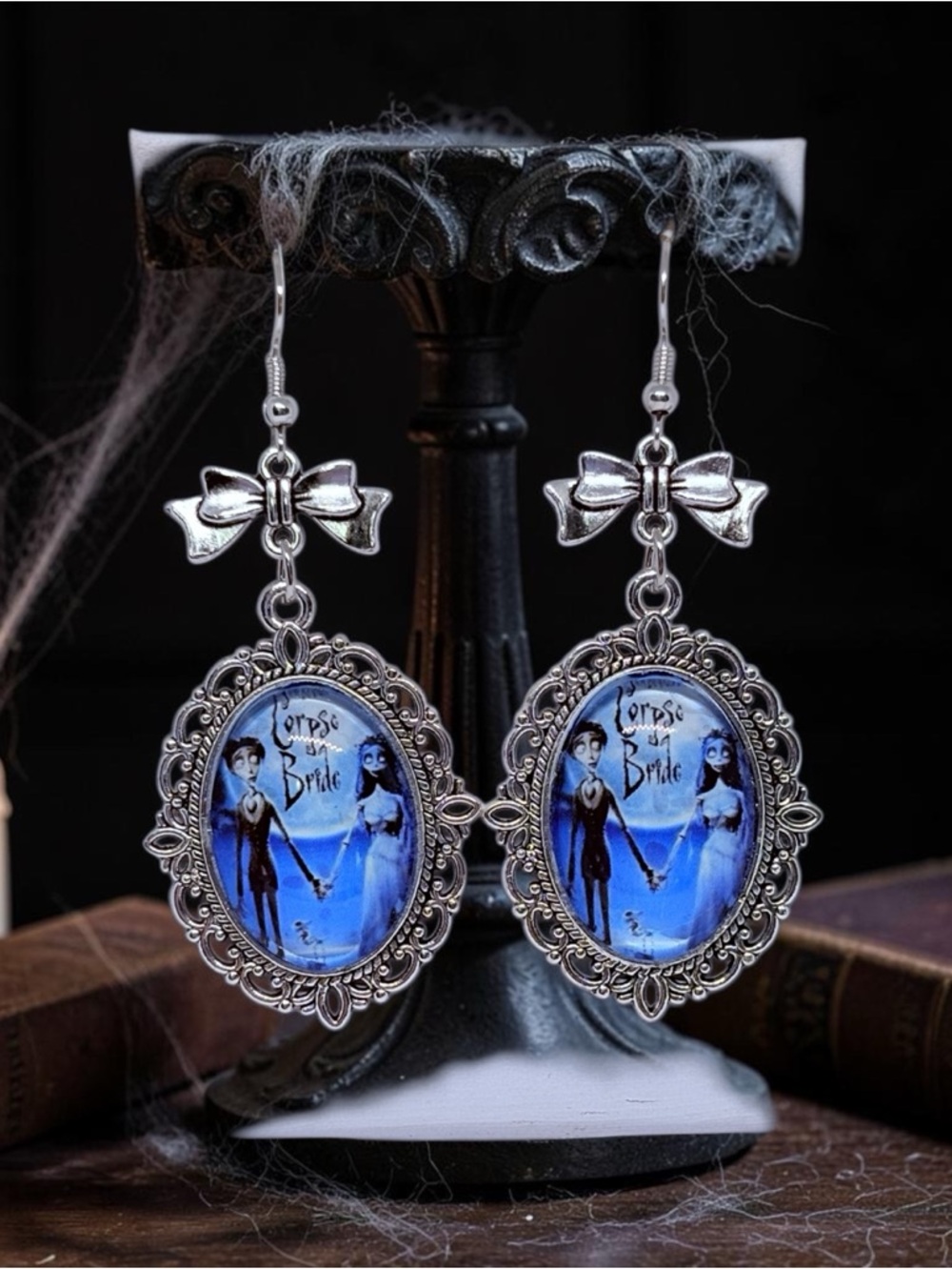 Corpse Bride Tim Burton’s Inspired Character Pendant Gothic Earrings